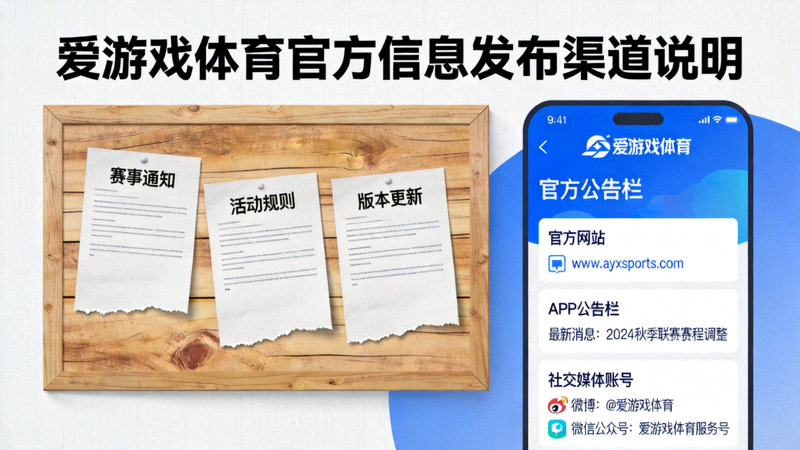 爱游戏体育官方信息发布渠道说明配图 - 官方公告板与信息发布界面